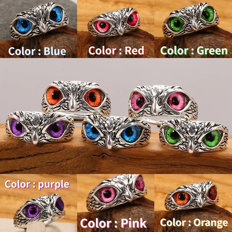 Men'S Fashion Today - Charming Fashion Owl Ring Vintage Man