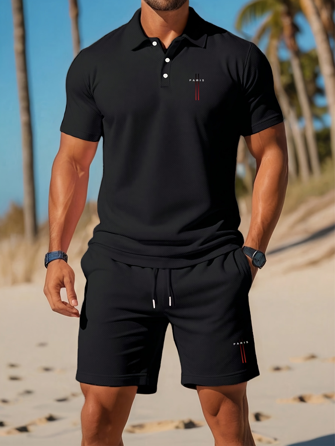 Men'S Fashion Course - 2026 Summer Men's Polo Shirt Set