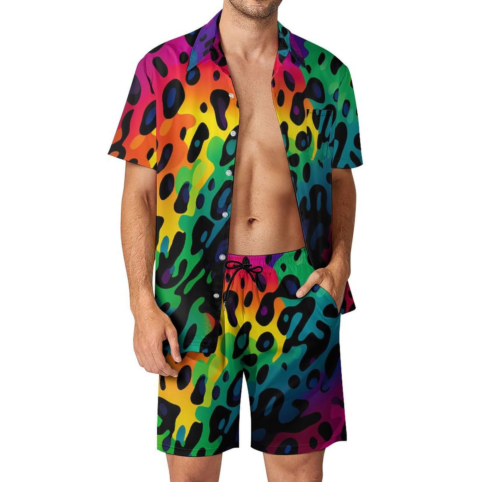 Men'S Fashion Course - Summer Irregular Geometric 3D Print Men