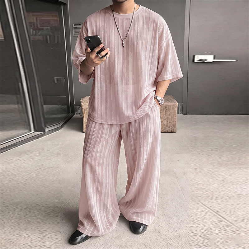 Men'S Fashion Course - INCERUN Men's Sets Striped See Through