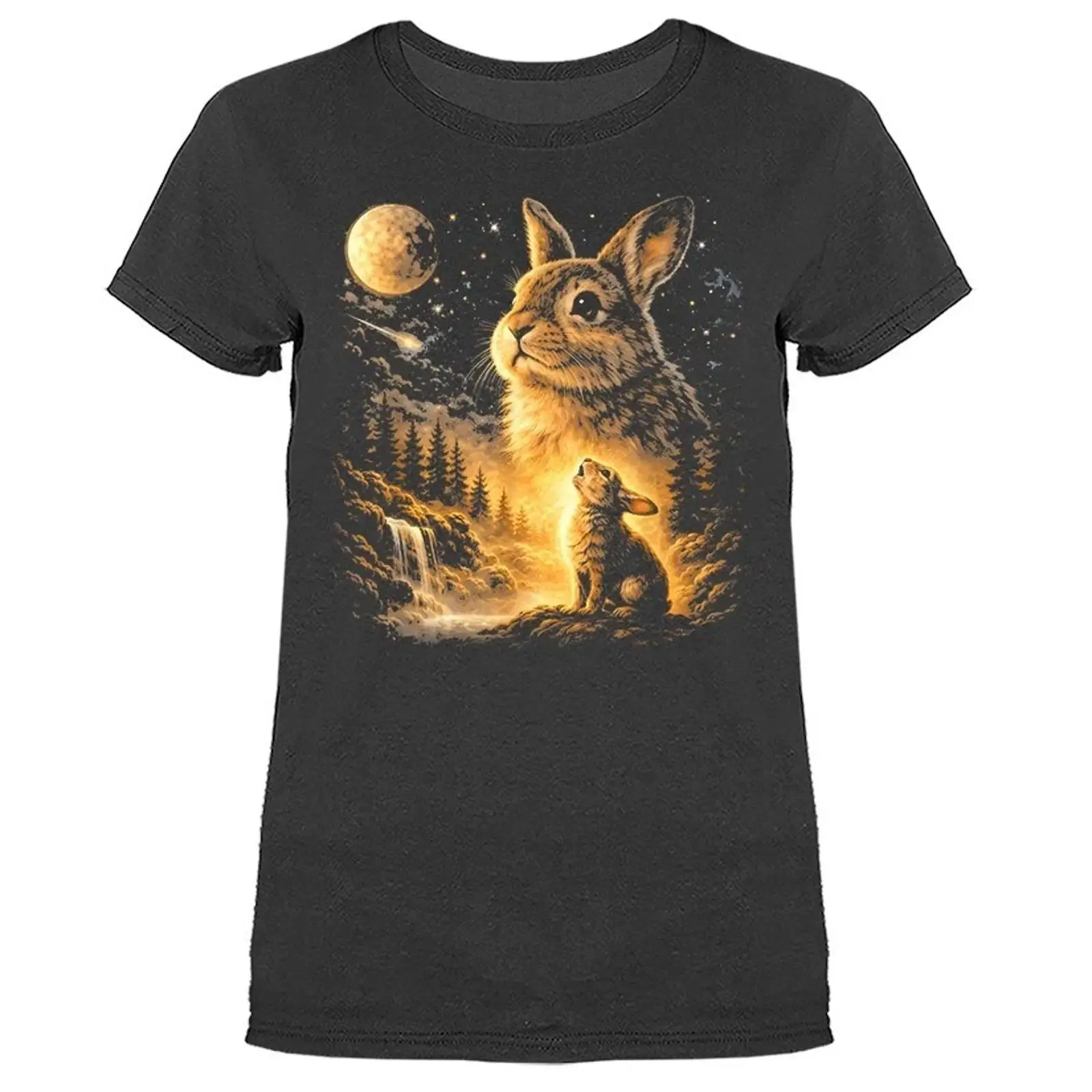Men'S Fashion Easter - Bunny Howling at the Moon Silly