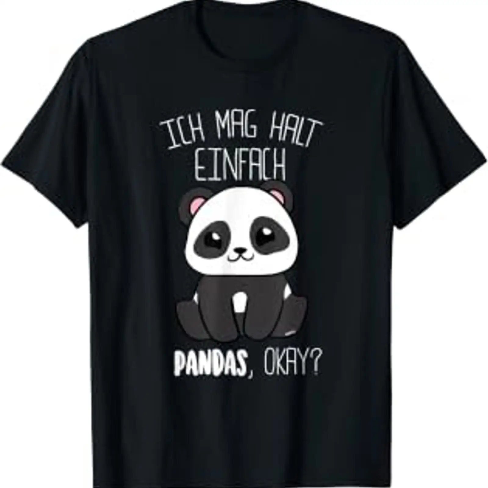 Panda T Shirt with German text - Men'S Fashion Mag recension och pris