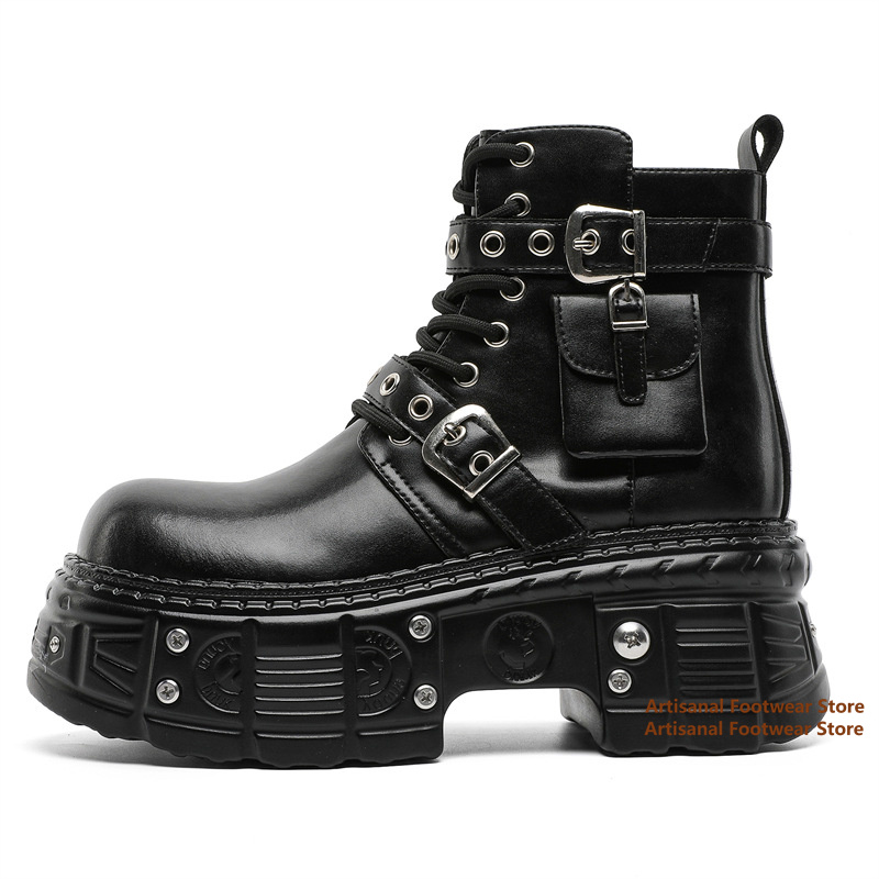 Black Pocket Decor Ankle Boots - Chelsea Boots Men recension och pris