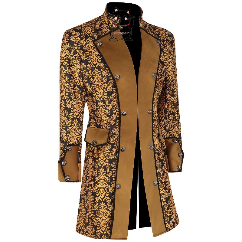 Medieval men's coat solid colo - Men'S Fashion Easter recension och pris