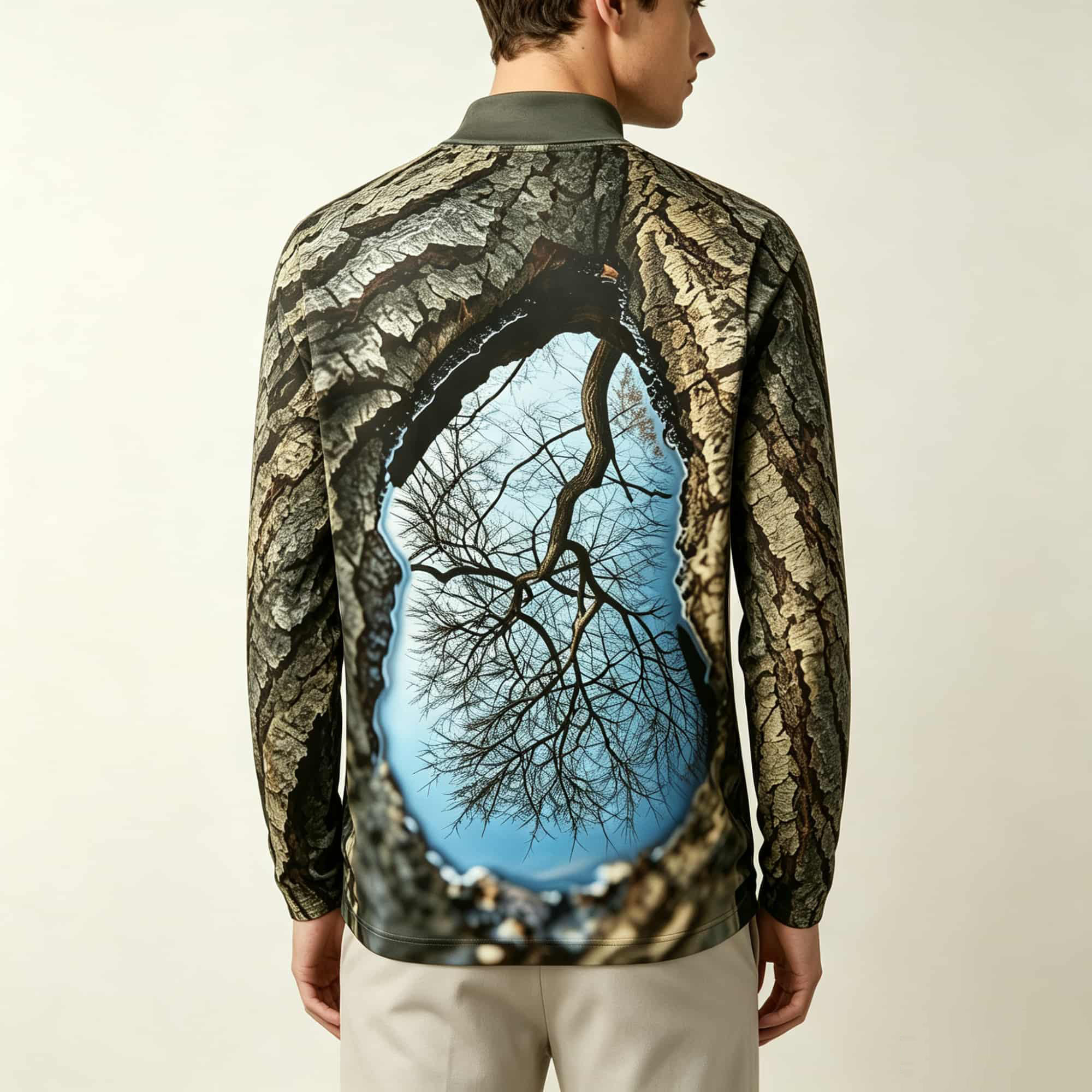Forest‑Inspired Mock Neck Long - Mens Fashion Trend recension och pris