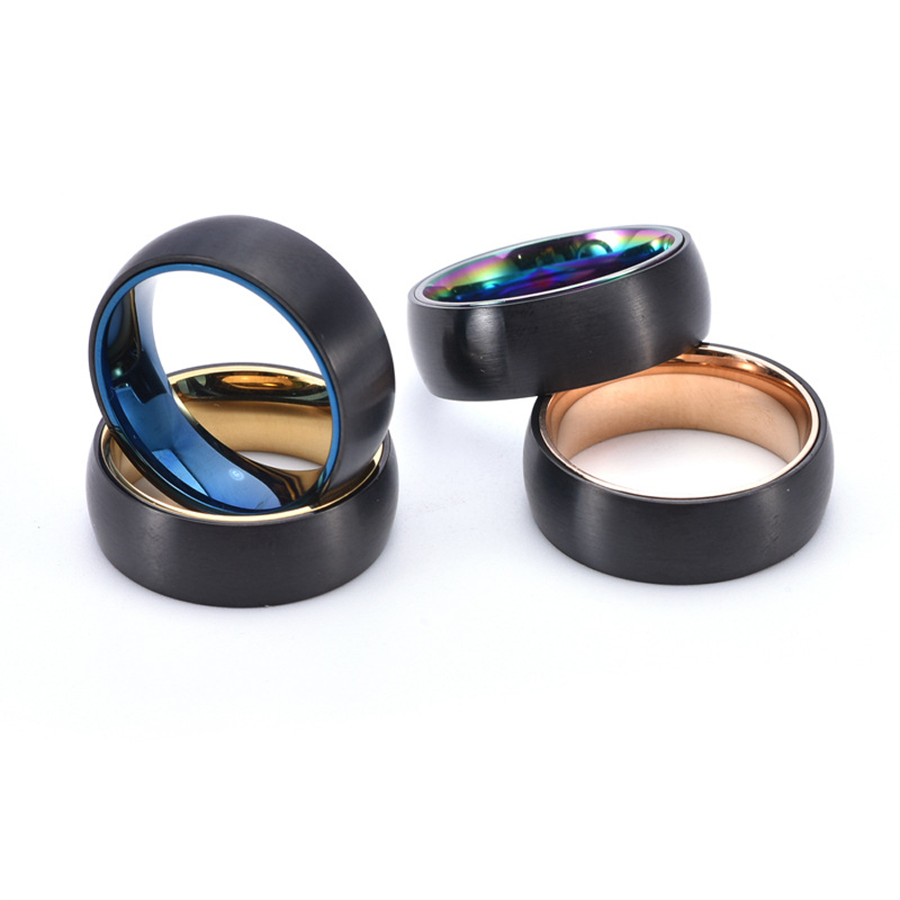 Rotating Titanium Steel Ring f - Men'S Fashion Easter recension och pris