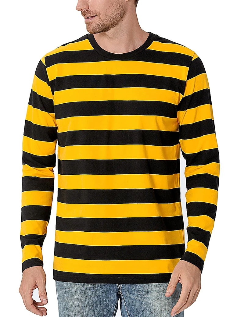 Contrast Stripe 3D Print Men L - Men'S Fashion Clothing recension och pris