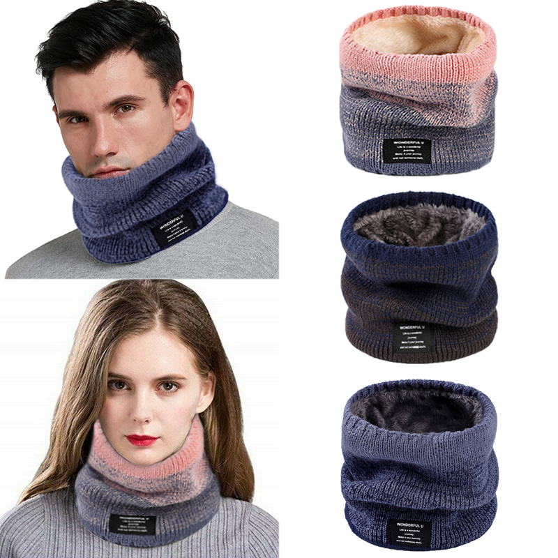 Winter Women Men's Knitted Gra - Men Scarf Wool recension och pris