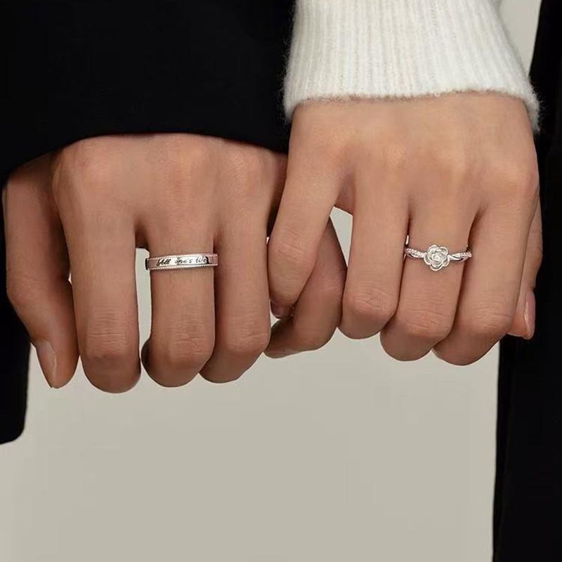 2pcs Romantic Zircon Rose and  - Men'S Fashion Today recension och pris