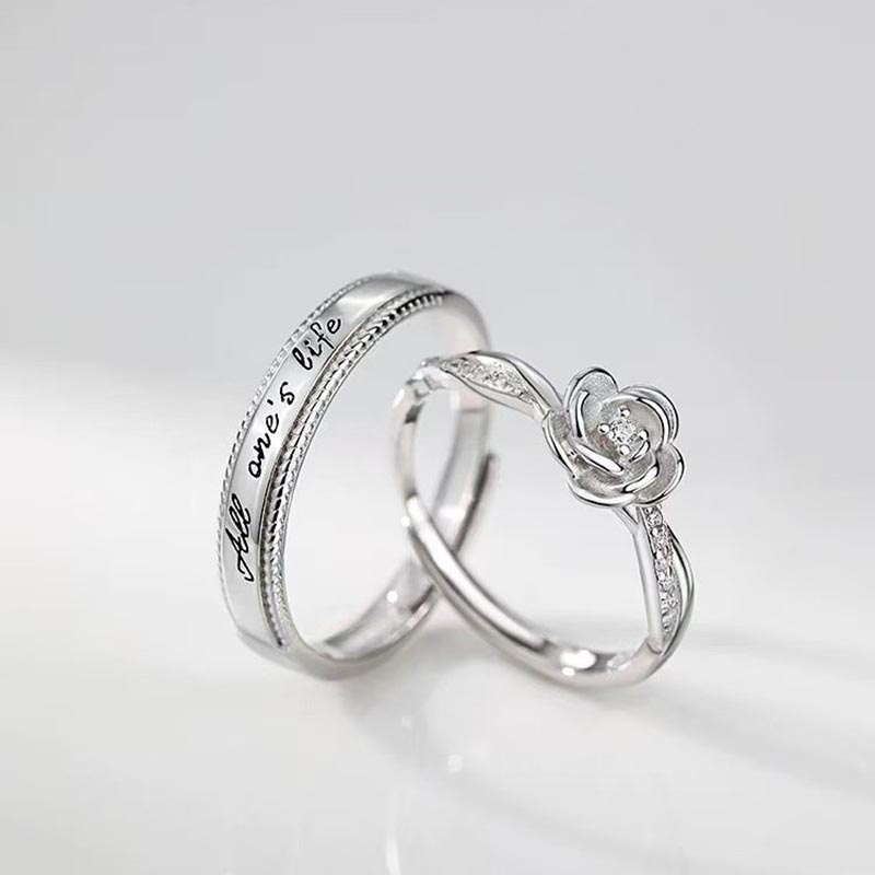 2pcs Romantic Zircon Rose and  - Men'S Fashion Today recension och pris