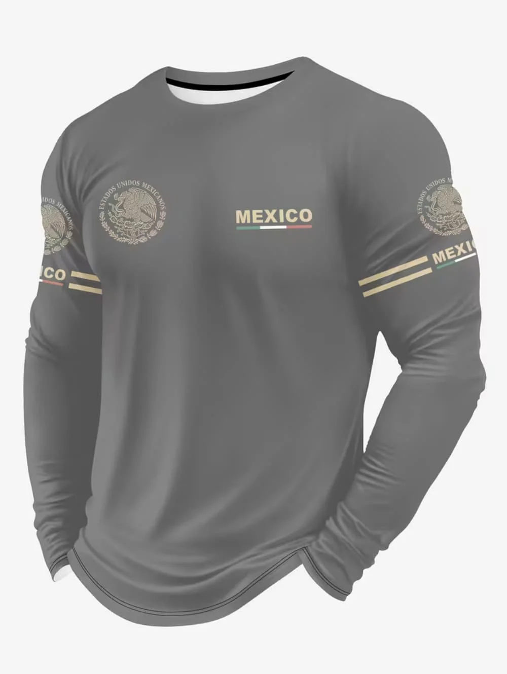 Men's Mexico Eagle Print T‑Shi - Men'S Fashion Course recension och pris