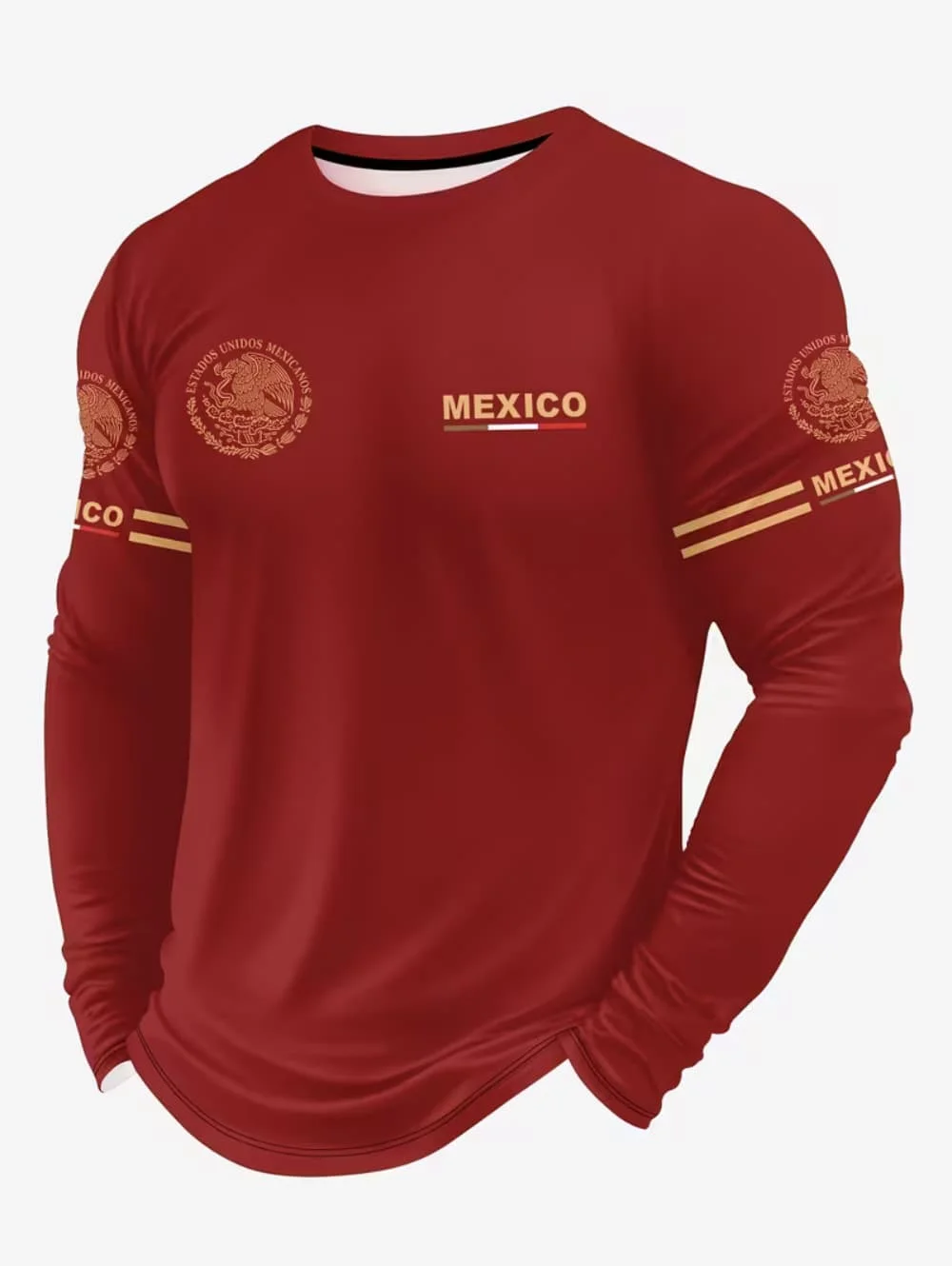 Men's Mexico Eagle Print T‑Shi - Men'S Fashion Course recension och pris