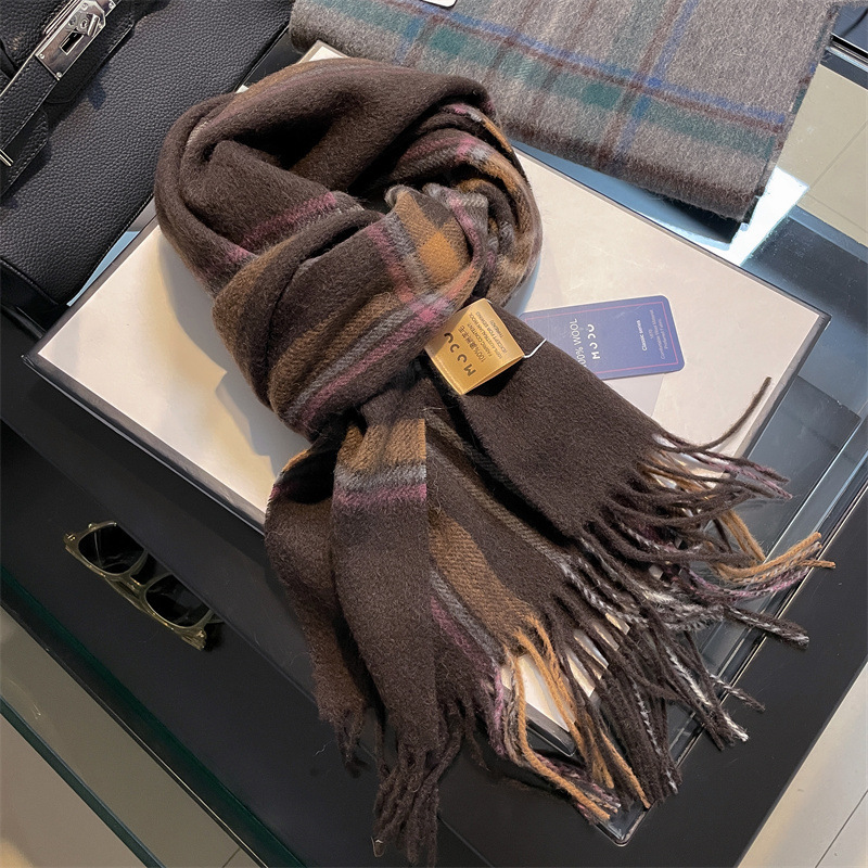 High Quality Pure 100% Wool Me - Men Scarf Wool recension och pris