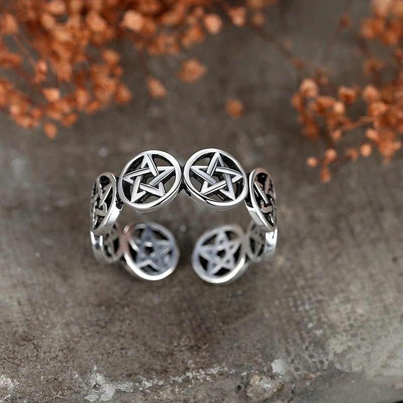 Vintage Star Pentagram Punk Ch - Men'S Fashion Easter recension och pris