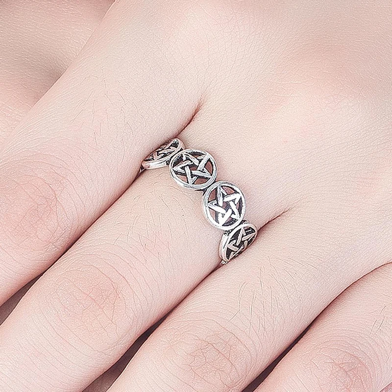Vintage Star Pentagram Punk Ch - Men'S Fashion Easter recension och pris