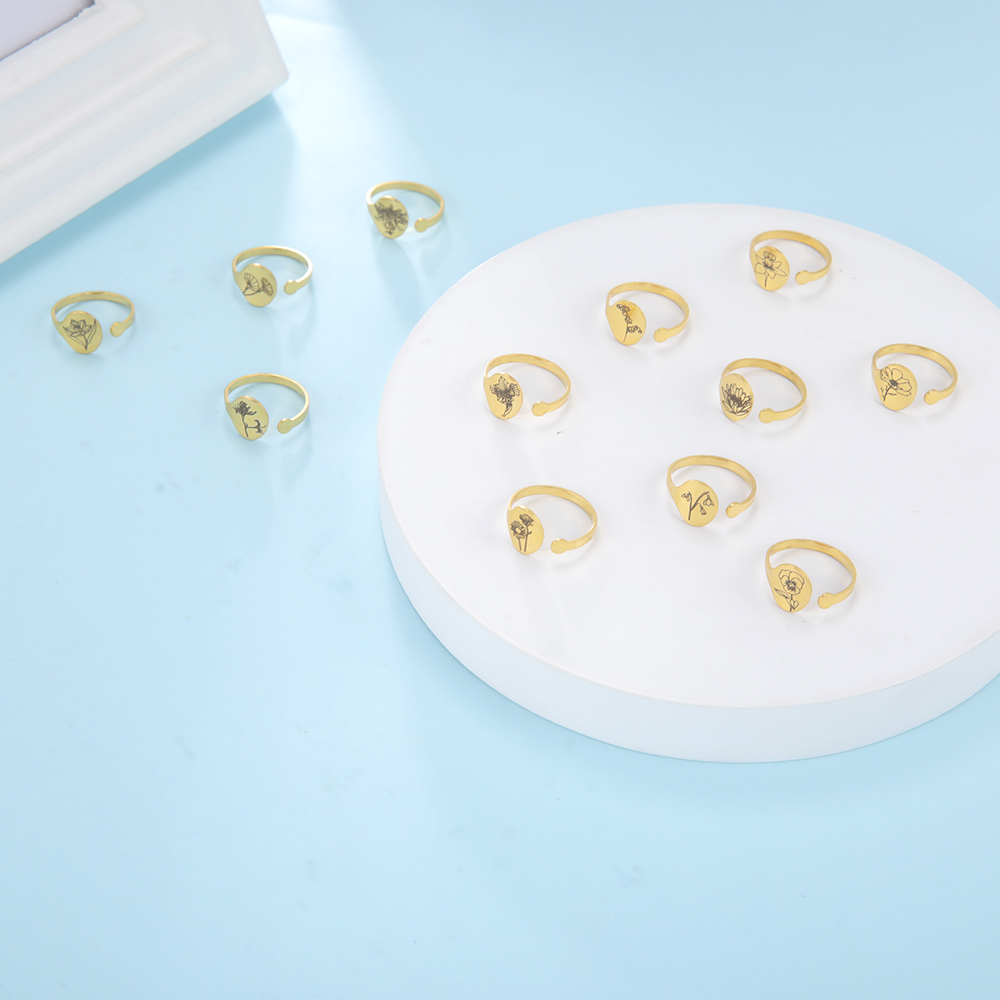Unift Month Flower Ring Stainl - Men'S Fashion Today recension och pris