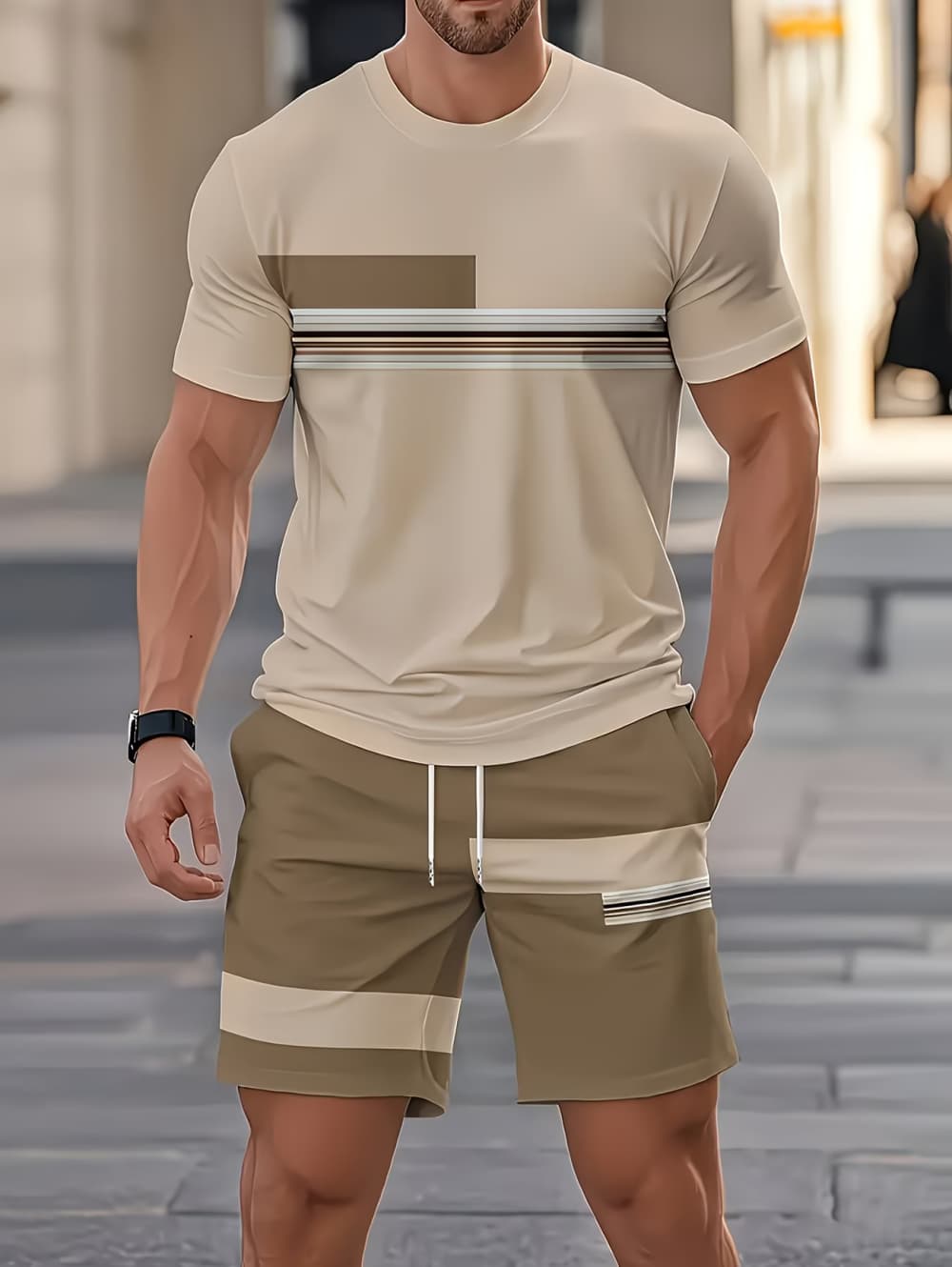 Men's Summer Sets Funny 3D Str - Men'S Fashion Course recension och pris