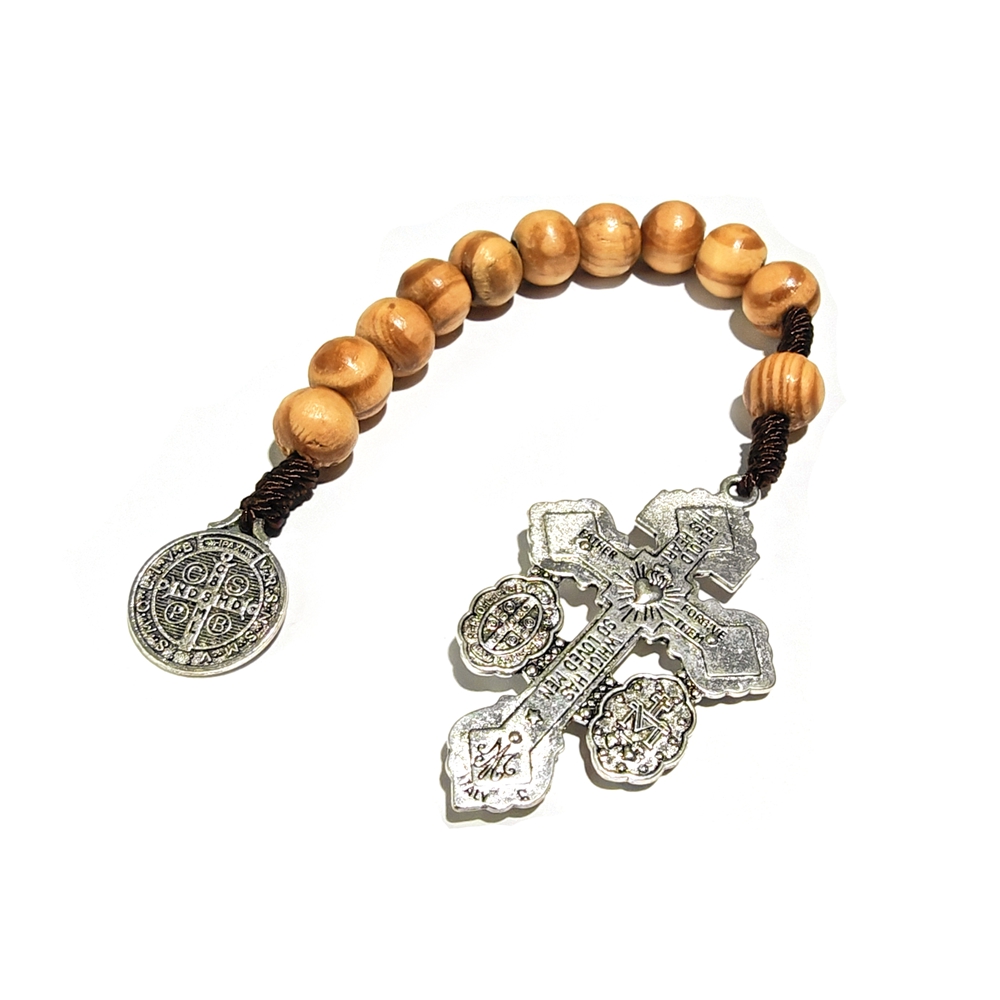 QIGO Open Woven Rosary Wooden  - Men'S Fashion Easter recension och pris
