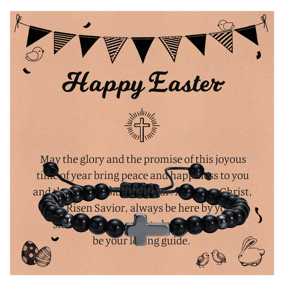 Easter Hematite Cross Bracelet - Men'S Fashion Easter recension och pris